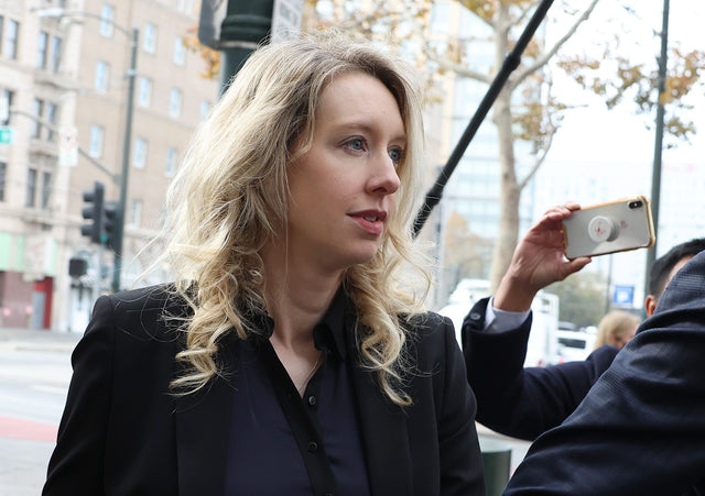Elizabeth Holmes photographed in public during coverage of You Can See Everything