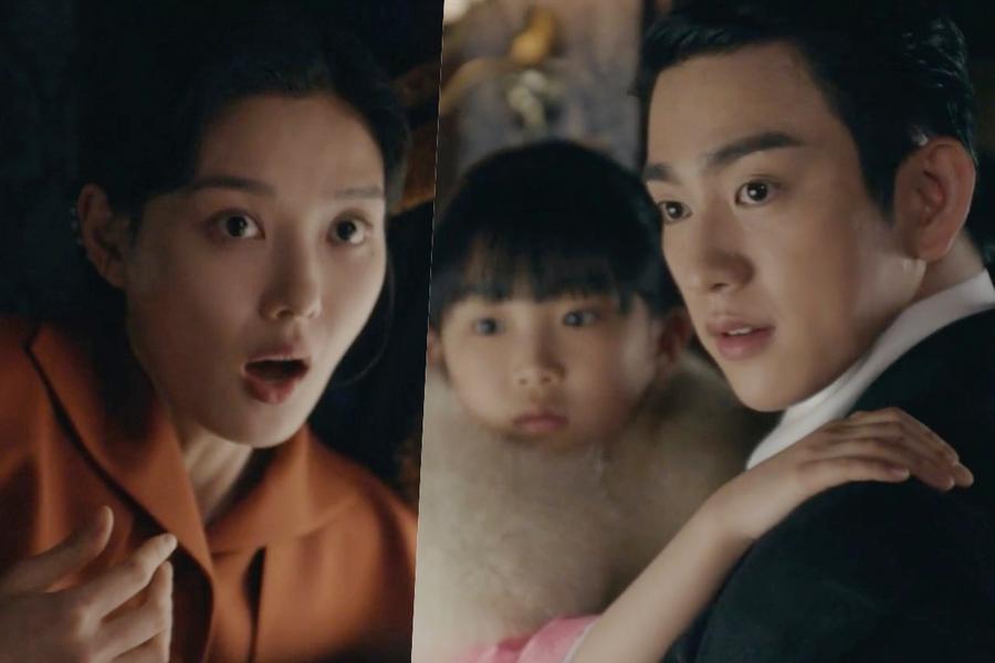 Kim You-jung and Park Jin-young in an official 100 Days of Deception preview still