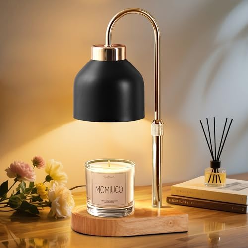 MOMIUCO Retro Black Glass Candle Warmer Lamp Review (2026): Style, Timer and Dimmer