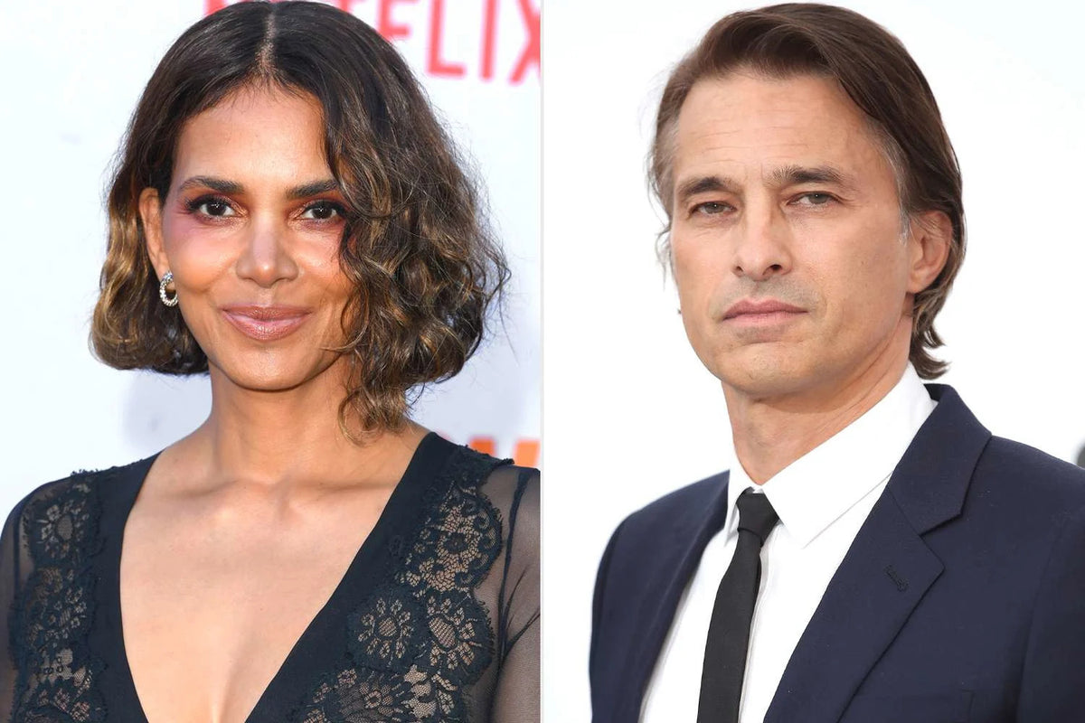 Halle Berry and Olivier Martinez pictured separately in coverage of their ongoing custody dispute