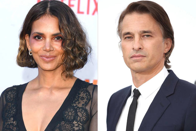 Halle Berry and Olivier Martinez pictured separately in coverage of their ongoing custody dispute