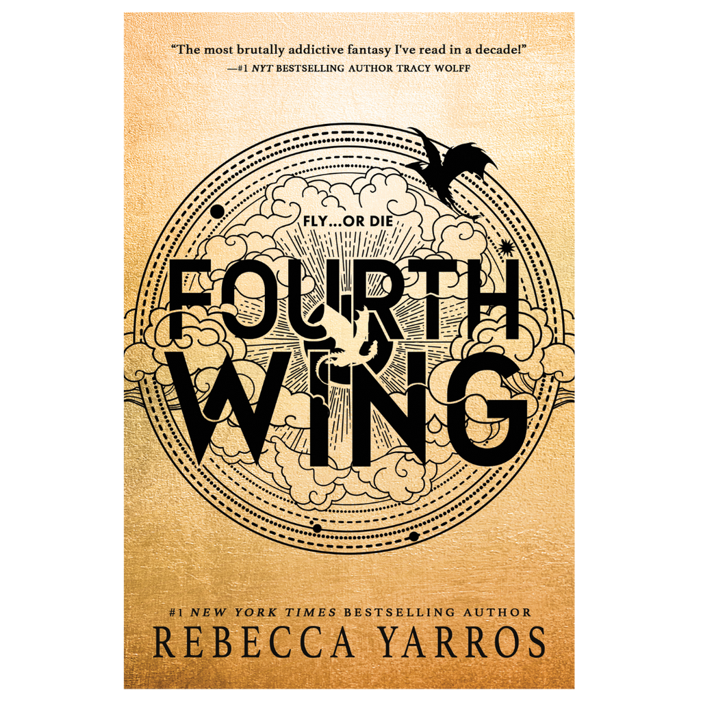 Fourth Wing by Rebecca Yarros book cover, source novel for the Prime Video adaptation