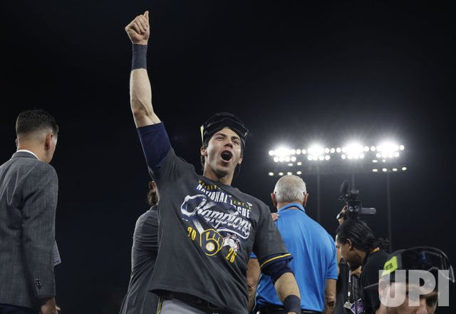Christian Yelich Leads Brewers Celebration After Historic Win