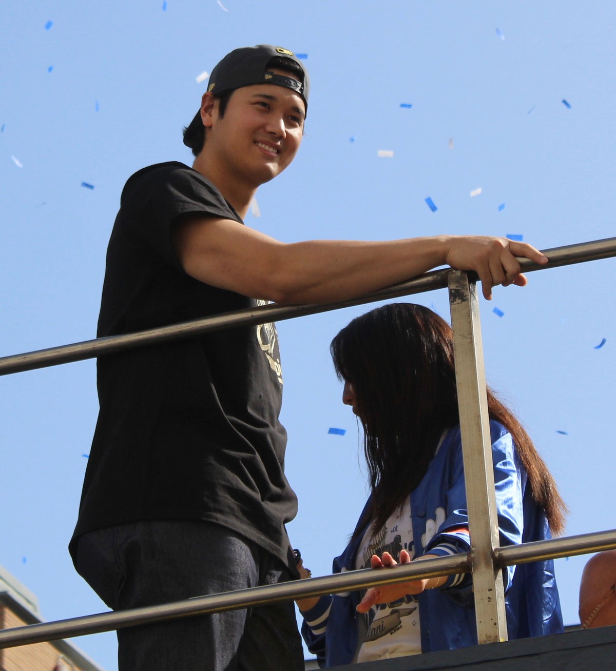 Archival photo of Shohei Ohtani at the Los Angeles Dodgers 2025 championship parade