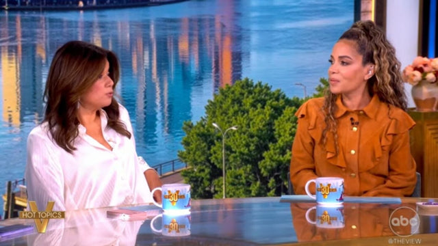 The View set during the panel discussion about Kelly Clarkson’s dispute with a Brooklyn store