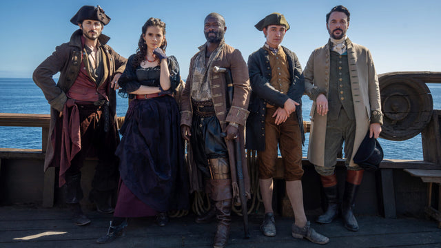 Tomer Capone, Hayley Atwell, David Oyelowo, Tom Sweet and Jack Huston in the 2026 Treasure Island adaptation