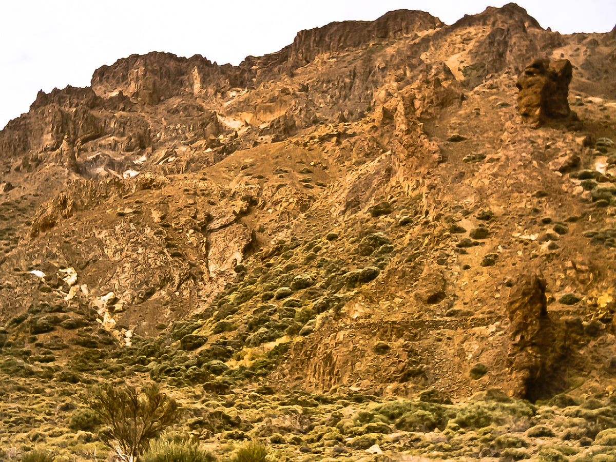 Volcanic landscape at Mount Teide in Tenerife, Spain, a real landscape used as location context for Treasure Island filming