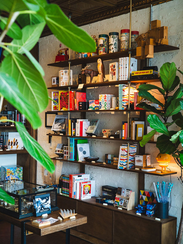 Shelves inside Art of Play, the Brooklyn curiosity shop at the center of the Kelly Clarkson dispute
