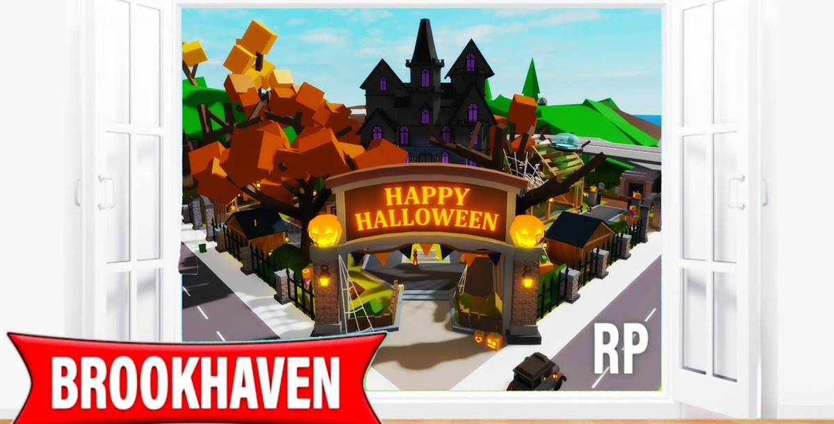 Brookhaven RP Halloween entrance from a previous seasonal event; visual reference only