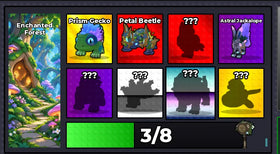 Steal An Egg Enchanted Forest pet Index with hidden pets