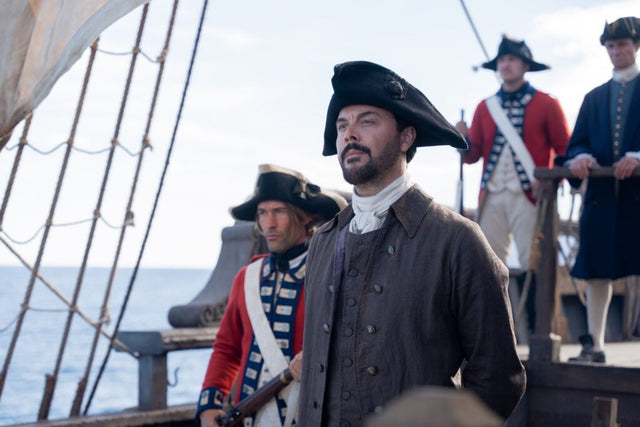 Jack Huston as Aaron Graham aboard the Hispaniola in Treasure Island