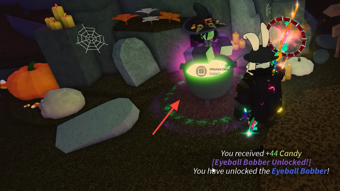 Illustrative Roblox image for FischFright 3 Caustic Hallow Guide: Beatrix the Witch and Fast Progress Tips