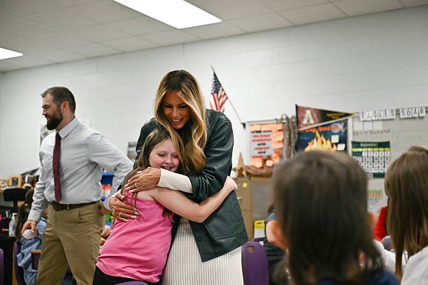 Melania Trump Visits North Carolina School to Highlight Classroom Technology