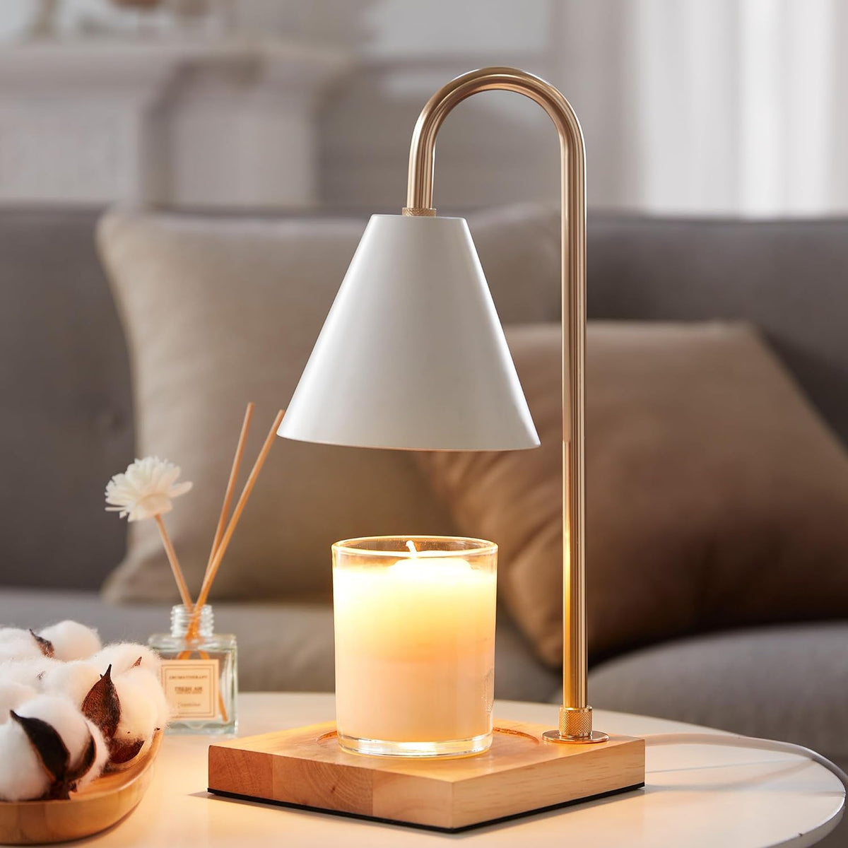 NEENCE Nordic Candle Warmer Lamp Review (2026): Stepless Dimming, Fit, and Safety