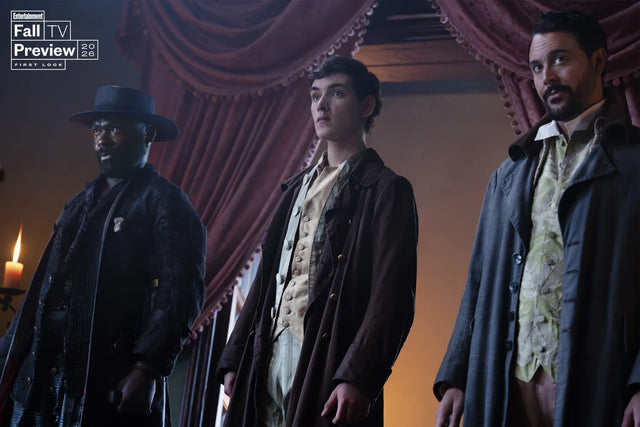 David Oyelowo as Long John Silver with Tom Sweet and Jack Huston in Treasure Island 2026