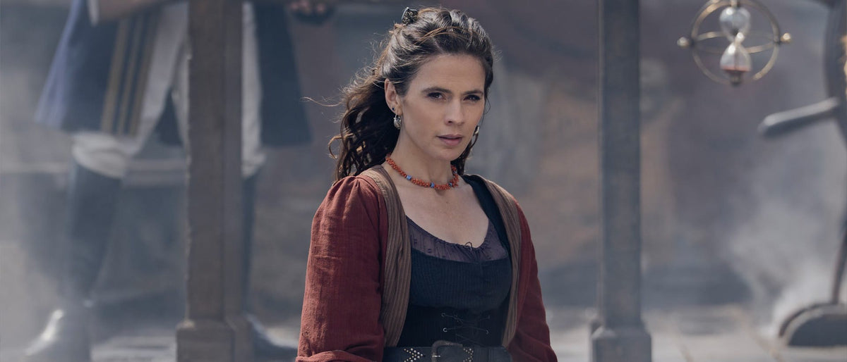 Hayley Atwell as Bess Hawkins in MGM+ and Paramount+’s Treasure Island